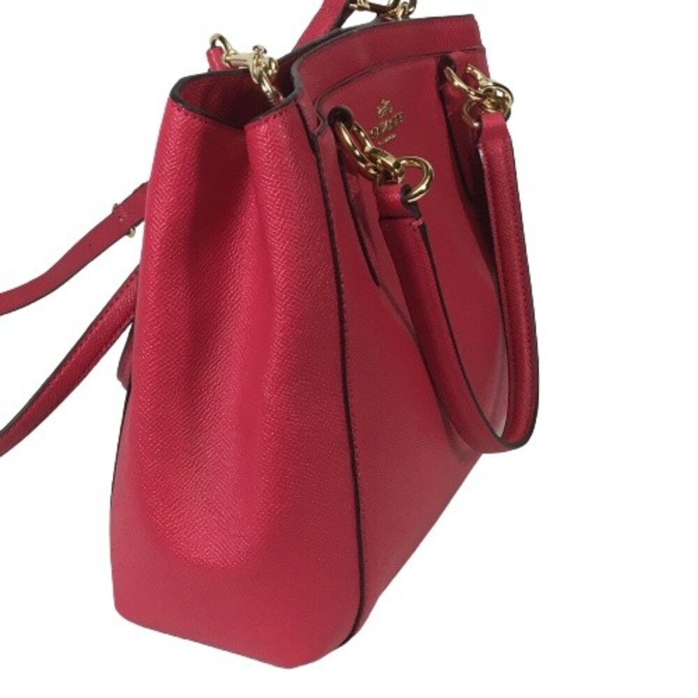 Coach F57847 Leather Minetta Crossbody Shoulder Bag Bright Pink Barbie Core $325 - Picture 5 of 16